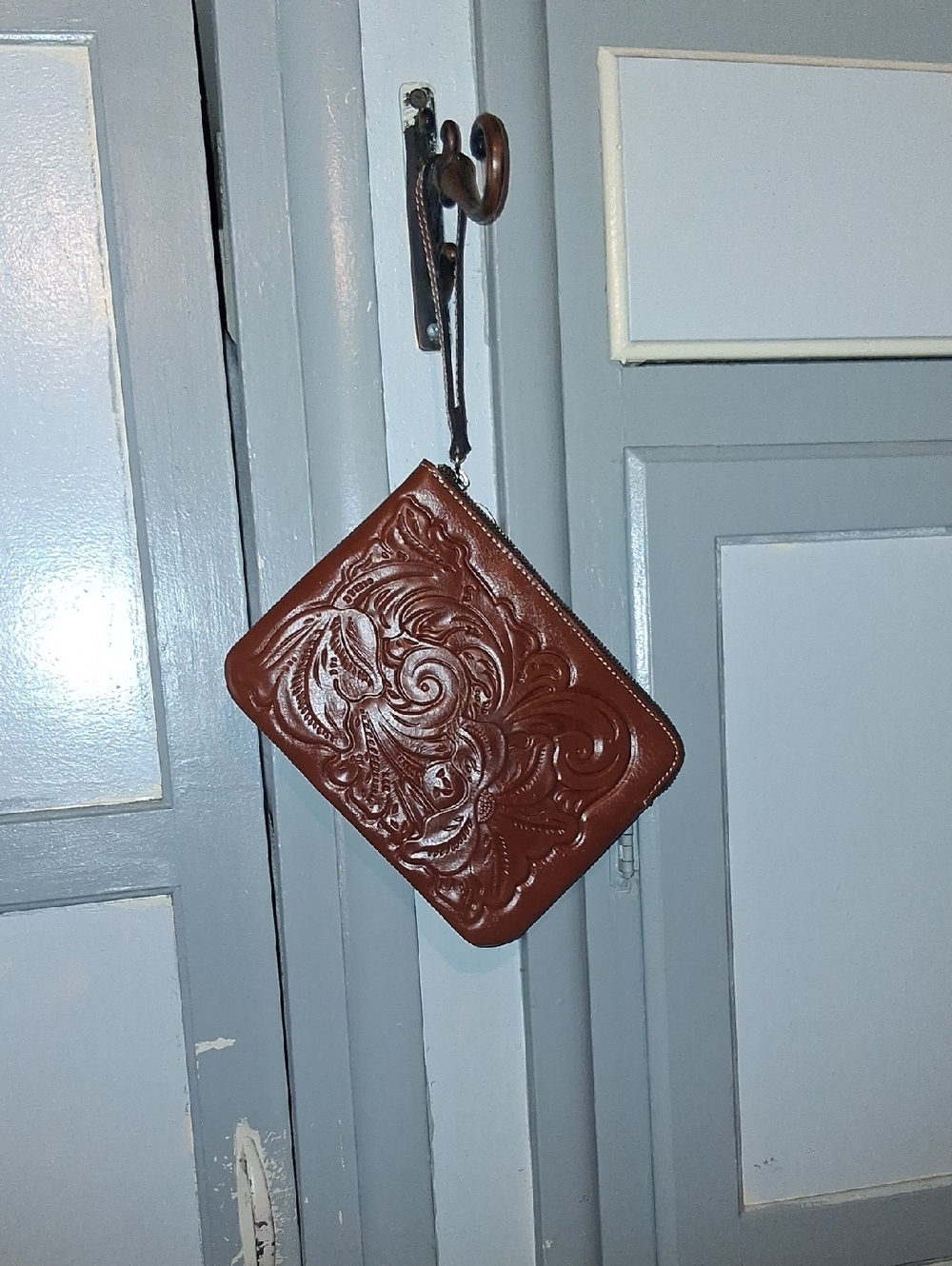 Patricia Nash Tooled Cassini  Wristlet